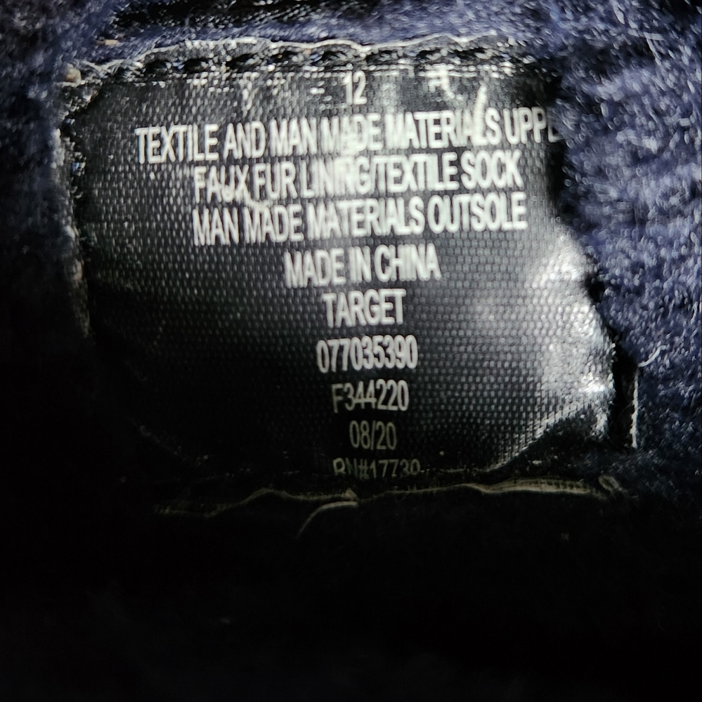 Cat & Jack Gray and Blue Kids Boots - Picture 10 of 10